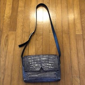 Vince grey leather purse